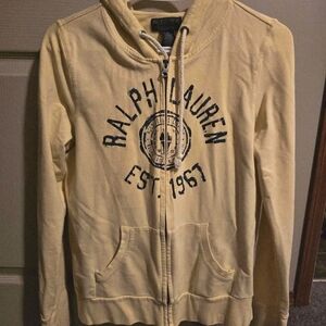 Ralph Lauren Pale Yellow Hoodie with Logo